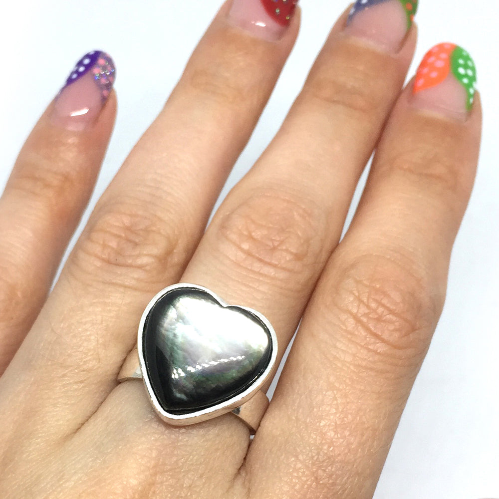 Anillo Corazón de Nácar