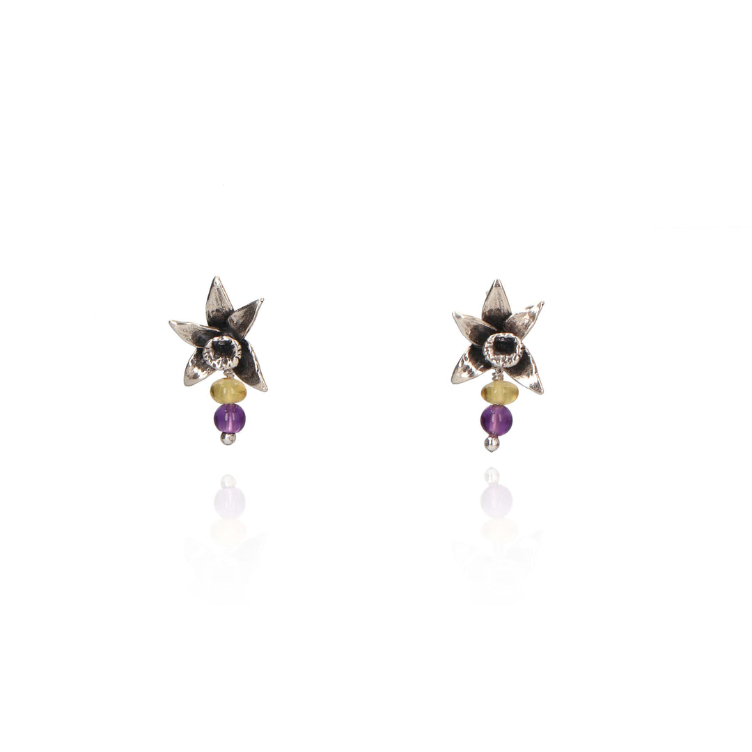 Aretes Orquídea Flor